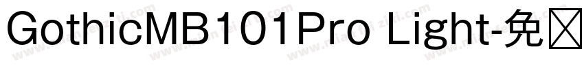 GothicMB101Pro Light字体转换